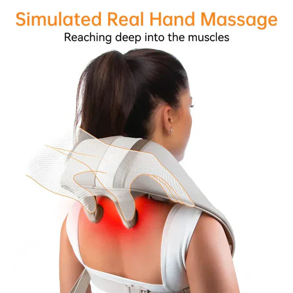 𝙉𝙤𝙤𝙧é 𝙂𝙡𝙤𝙬™ Kneading Massager (Shoulder and Neck) – مدلك عجن للكتف والرقبة